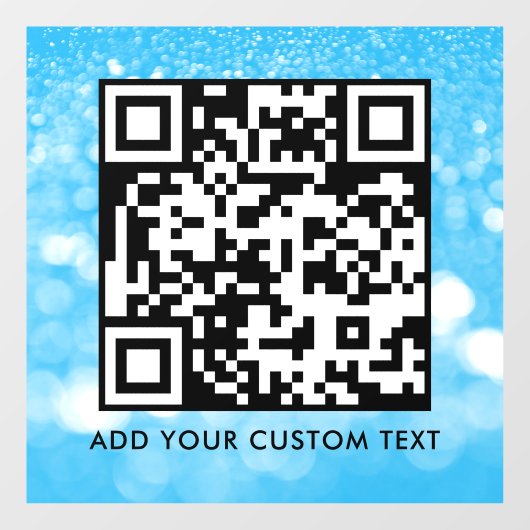 QR-Code | Modern Einfach Stylisch Scannbar Fensteraufkleber (Blatt)