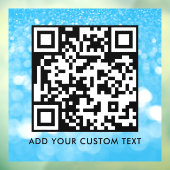 QR-Code | Modern Einfach Stylisch Scannbar Fensteraufkleber (Blatt 3)
