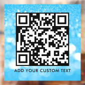 QR-Code | Modern Einfach Stylisch Scannbar Fensteraufkleber (Blatt 2)
