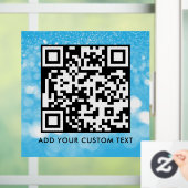 QR-Code | Modern Einfach Stylisch Scannbar Fensteraufkleber (Zuhause)
