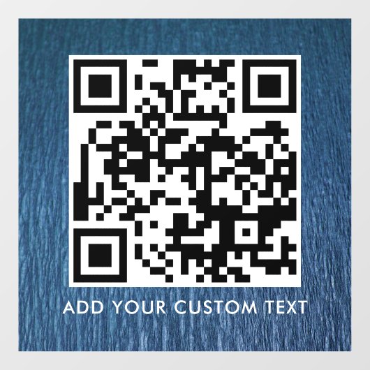 QR-Code | Modern Einfach Stylisch Scannbar Fensteraufkleber (Blatt)
