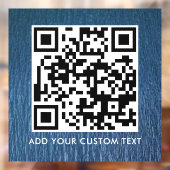 QR-Code | Modern Einfach Stylisch Scannbar Fensteraufkleber (Blatt 2)