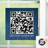 QR-Code | Modern Einfach Stylisch Scannbar Fensteraufkleber (Zuhause)