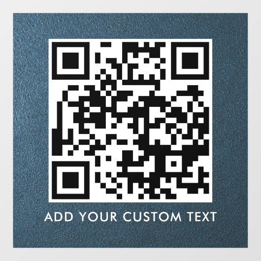 QR-Code | Modern Einfach Stylisch Scannbar Fensteraufkleber (Blatt)