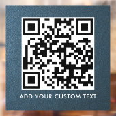 QR-Code | Modern Einfach Stylisch Scannbar Fensteraufkleber (Blatt 2)