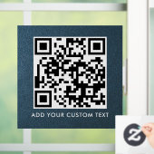 QR-Code | Modern Einfach Stylisch Scannbar Fensteraufkleber (Zuhause)
