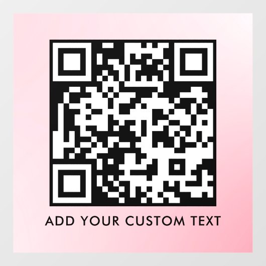 QR-Code | Modern Einfach Stylisch Scannbar Fensteraufkleber (Blatt)