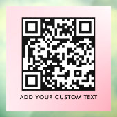 QR-Code | Modern Einfach Stylisch Scannbar Fensteraufkleber (Blatt 3)