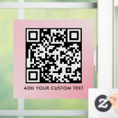 QR-Code | Modern Einfach Stylisch Scannbar Fensteraufkleber (Zuhause)
