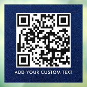 QR-Code | Modern Einfach Stylisch Scannbar  Fensteraufkleber (Blatt 3)