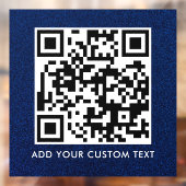 QR-Code | Modern Einfach Stylisch Scannbar  Fensteraufkleber (Blatt 2)