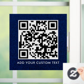 QR-Code | Modern Einfach Stylisch Scannbar  Fensteraufkleber (Zuhause)