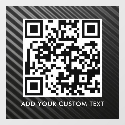 QR-Code | Modern Einfach Stylisch Scannbar  Fensteraufkleber (Blatt)