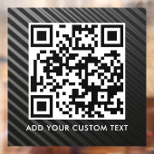 QR-Code | Modern Einfach Stylisch Scannbar  Fensteraufkleber (Blatt 2)