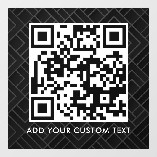 QR-Code | Modern Einfach Stylisch Scannbar Fensteraufkleber (Blatt)