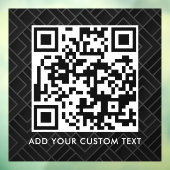 QR-Code | Modern Einfach Stylisch Scannbar Fensteraufkleber (Blatt 3)