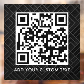 QR-Code | Modern Einfach Stylisch Scannbar Fensteraufkleber (Blatt 2)