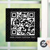 QR-Code | Modern Einfach Stylisch Scannbar Fensteraufkleber (Zuhause)