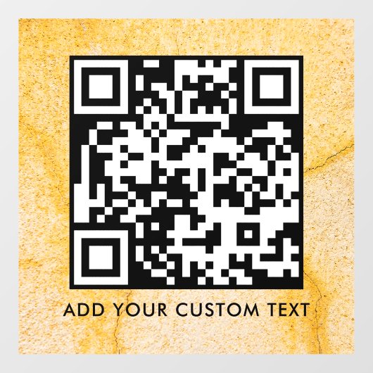 QR-Code | Modern Einfach Stylisch Scannbar Fensteraufkleber (Blatt)