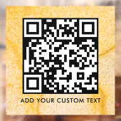 QR-Code | Modern Einfach Stylisch Scannbar Fensteraufkleber (Blatt 2)