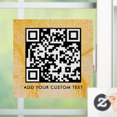 QR-Code | Modern Einfach Stylisch Scannbar Fensteraufkleber (Zuhause)