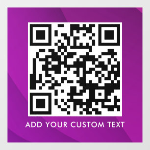 QR-Code Modern Einfach Stylisch Scannbar Fensteraufkleber