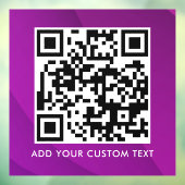 QR-Code | Modern Einfach Stylisch Scannbar Fensteraufkleber (Blatt 3)