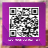 QR-Code | Modern Einfach Stylisch Scannbar Fensteraufkleber (Blatt 2)