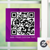 QR-Code | Modern Einfach Stylisch Scannbar Fensteraufkleber (Zuhause)