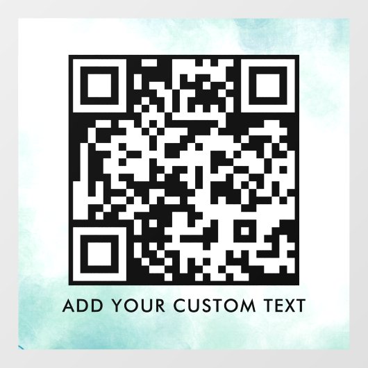 QR-Code | Modern Einfach Stylisch Scannbar  Fensteraufkleber (Blatt)