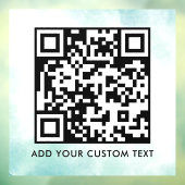 QR-Code | Modern Einfach Stylisch Scannbar  Fensteraufkleber (Blatt 3)