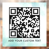 QR-Code | Modern Einfach Stylisch Scannbar  Fensteraufkleber (Blatt 2)