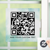 QR-Code | Modern Einfach Stylisch Scannbar  Fensteraufkleber (Zuhause)