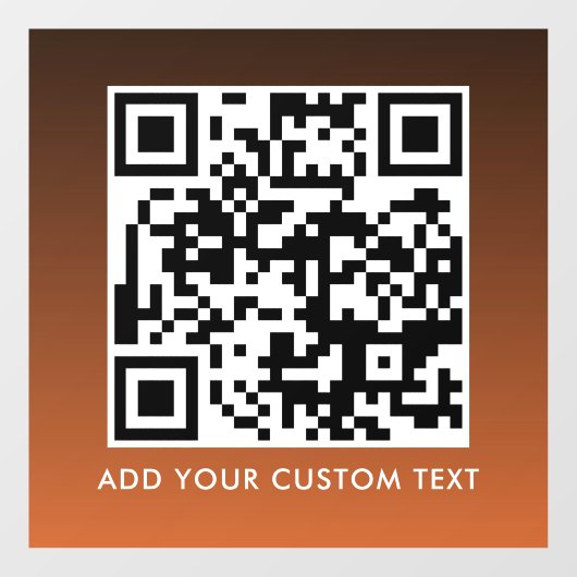 QR-Code | Modern Einfach Stylisch Scannbar  Fensteraufkleber (Blatt)