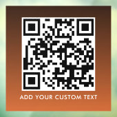 QR-Code | Modern Einfach Stylisch Scannbar  Fensteraufkleber (Blatt 3)