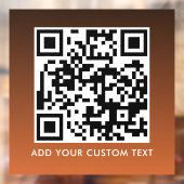 QR-Code | Modern Einfach Stylisch Scannbar  Fensteraufkleber (Blatt 2)