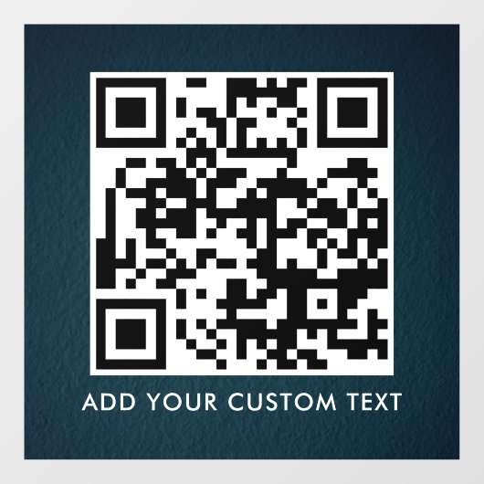 QR-Code | Modern Einfach Stylisch Scannbar  Fensteraufkleber (Blatt)