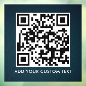 QR-Code | Modern Einfach Stylisch Scannbar  Fensteraufkleber (Blatt 3)