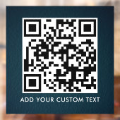 QR-Code | Modern Einfach Stylisch Scannbar  Fensteraufkleber (Blatt 2)