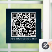 QR-Code | Modern Einfach Stylisch Scannbar  Fensteraufkleber (Zuhause)
