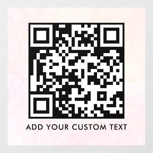 QR-Code | Modern Einfach Stylisch Scannbar Fensteraufkleber (Blatt)