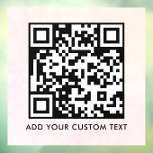 QR-Code | Modern Einfach Stylisch Scannbar Fensteraufkleber (Blatt 3)