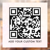 QR-Code | Modern Einfach Stylisch Scannbar Fensteraufkleber (Blatt 2)