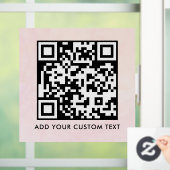 QR-Code | Modern Einfach Stylisch Scannbar Fensteraufkleber (Zuhause)