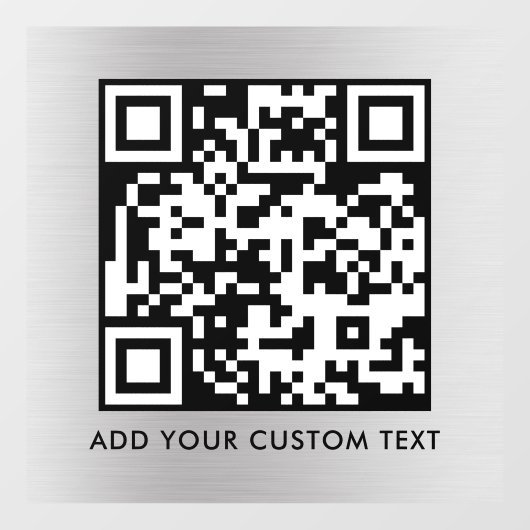 QR-Code | Modern Einfach Stylisch Scannbar Fensteraufkleber (Blatt)