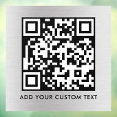QR-Code | Modern Einfach Stylisch Scannbar Fensteraufkleber (Blatt 3)