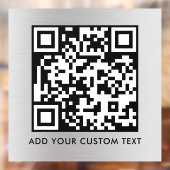 QR-Code | Modern Einfach Stylisch Scannbar Fensteraufkleber (Blatt 2)