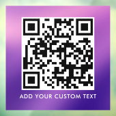 QR-Code | Modern Einfach Stylisch Scannbar Fensteraufkleber (Blatt 3)