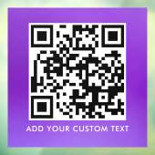 QR-Code | Modern Einfach Stylisch Scannbar Fensteraufkleber (Blatt 3)