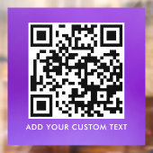 QR-Code | Modern Einfach Stylisch Scannbar Fensteraufkleber (Blatt 2)